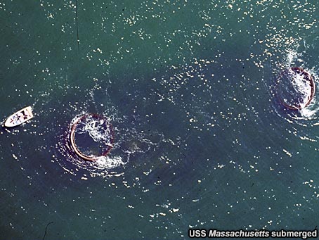 USS Massachusetts submerged