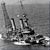 USS Massachusetts half sunk